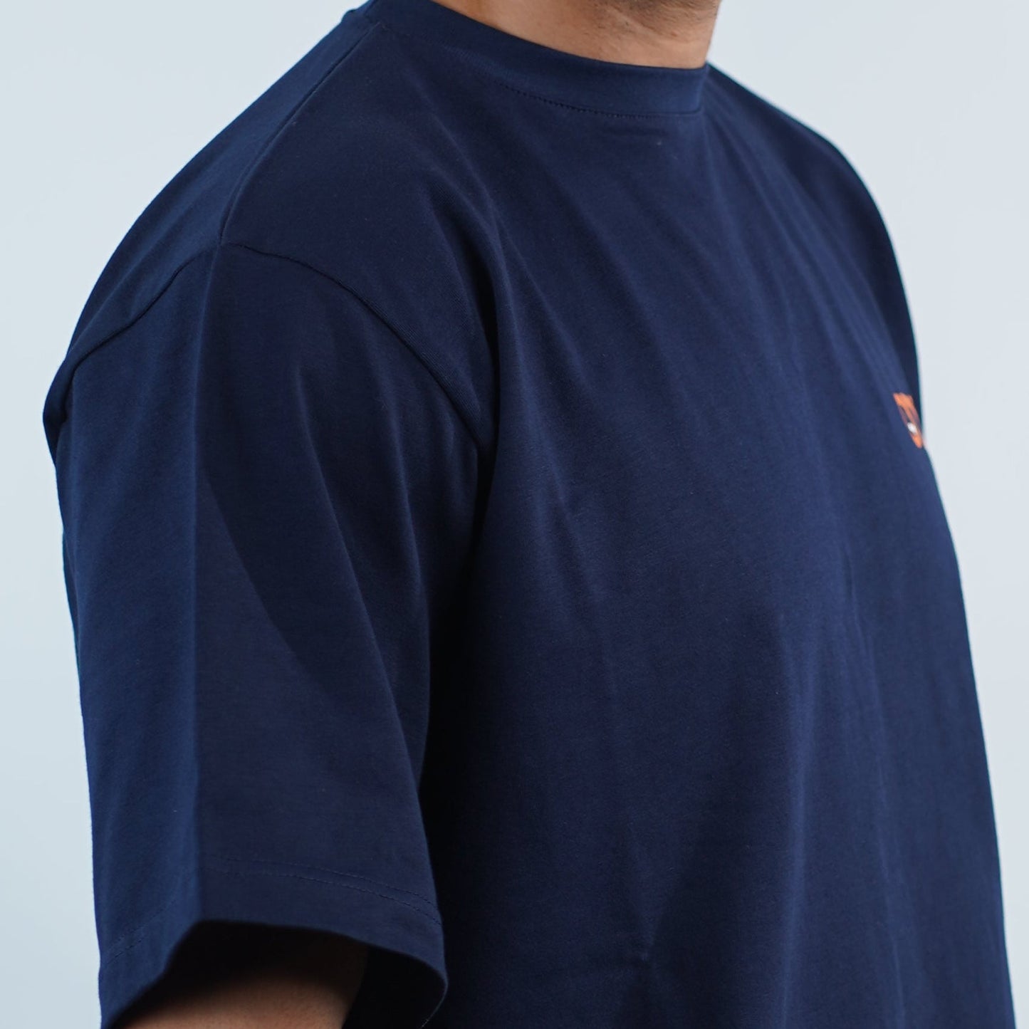 navy blue Over Size T-shirt