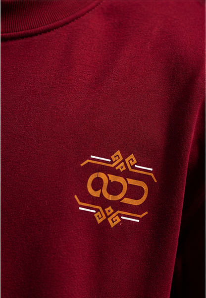 Burgundy Over Size T-shirt