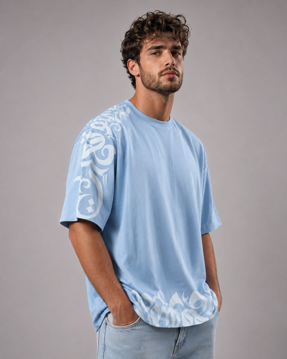 Sky Blue Over Size T-shirt