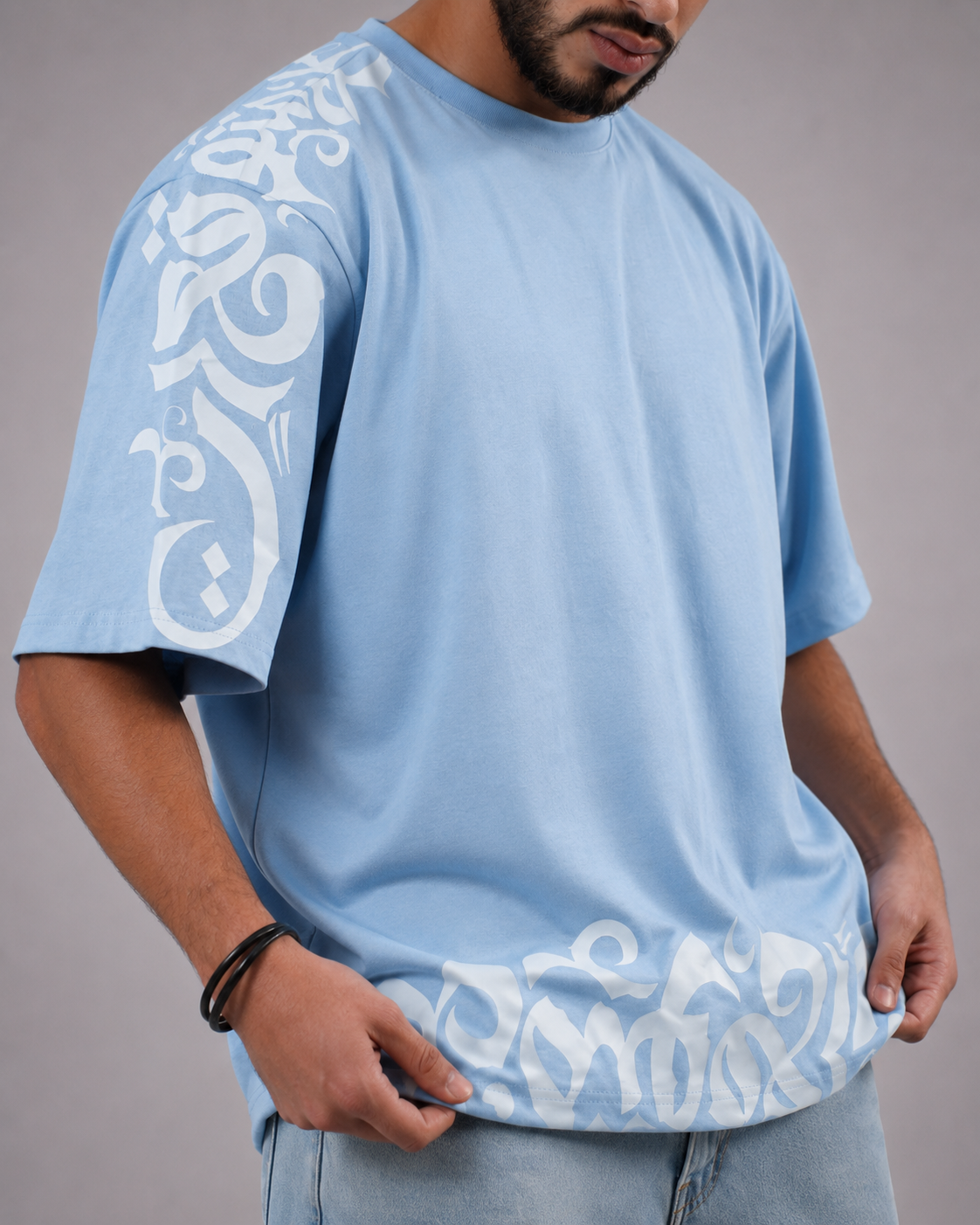 Sky Blue Over Size T-shirt