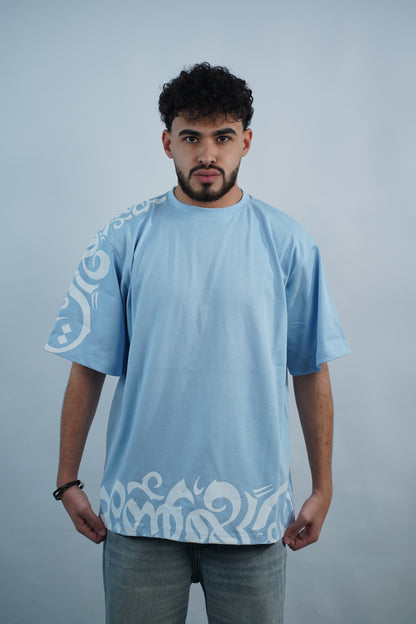 Sky Blue Over Size T-shirt