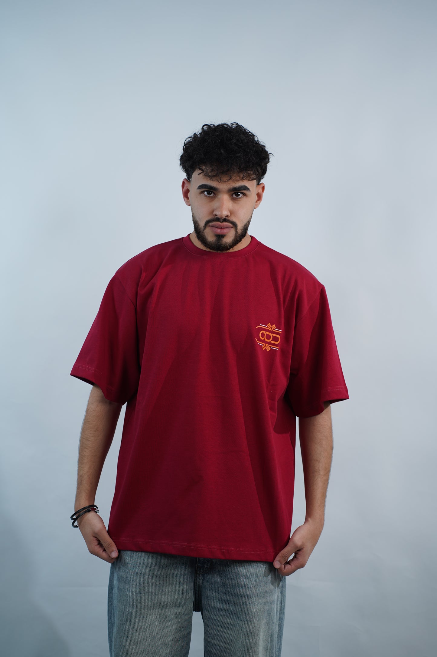 Burgundy Over Size T-shirt