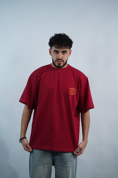 Burgundy Over Size T-shirt