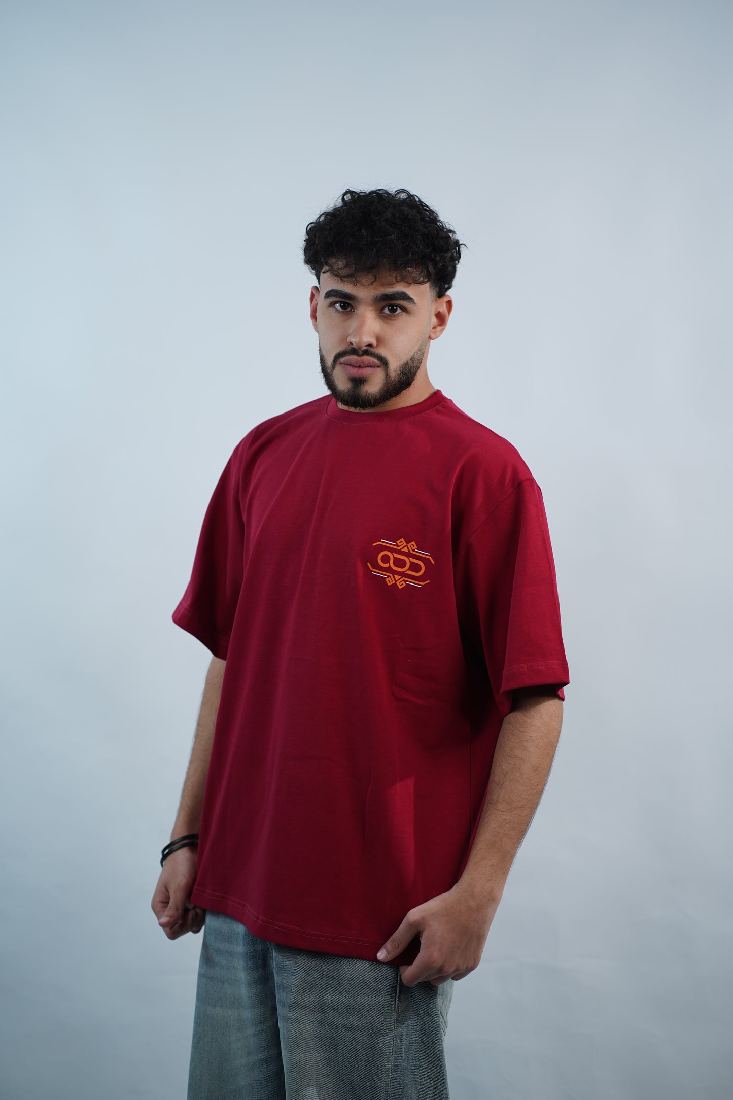 Burgundy Over Size T-shirt